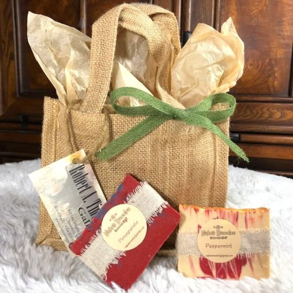 Naked Bubbles Pomegranate & Peppermint Specialty Soap Gift Set
